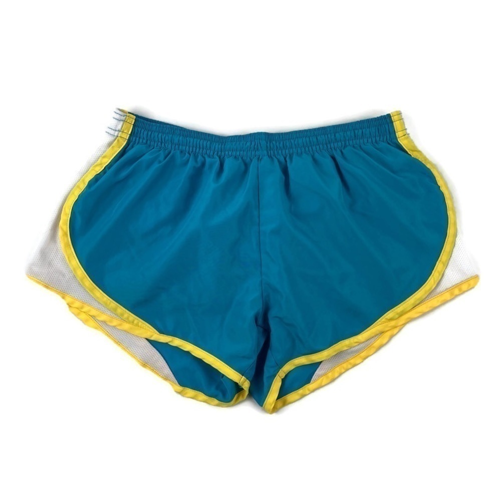 Derek Heart Womens Shorts Lined Blue Yellow Small